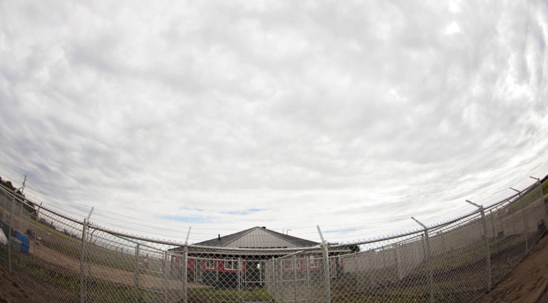 780's fenced drop-off area. 780's fenced drop-off area.