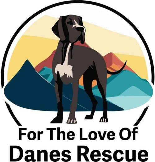 For the Love of Danes Rescue logo
