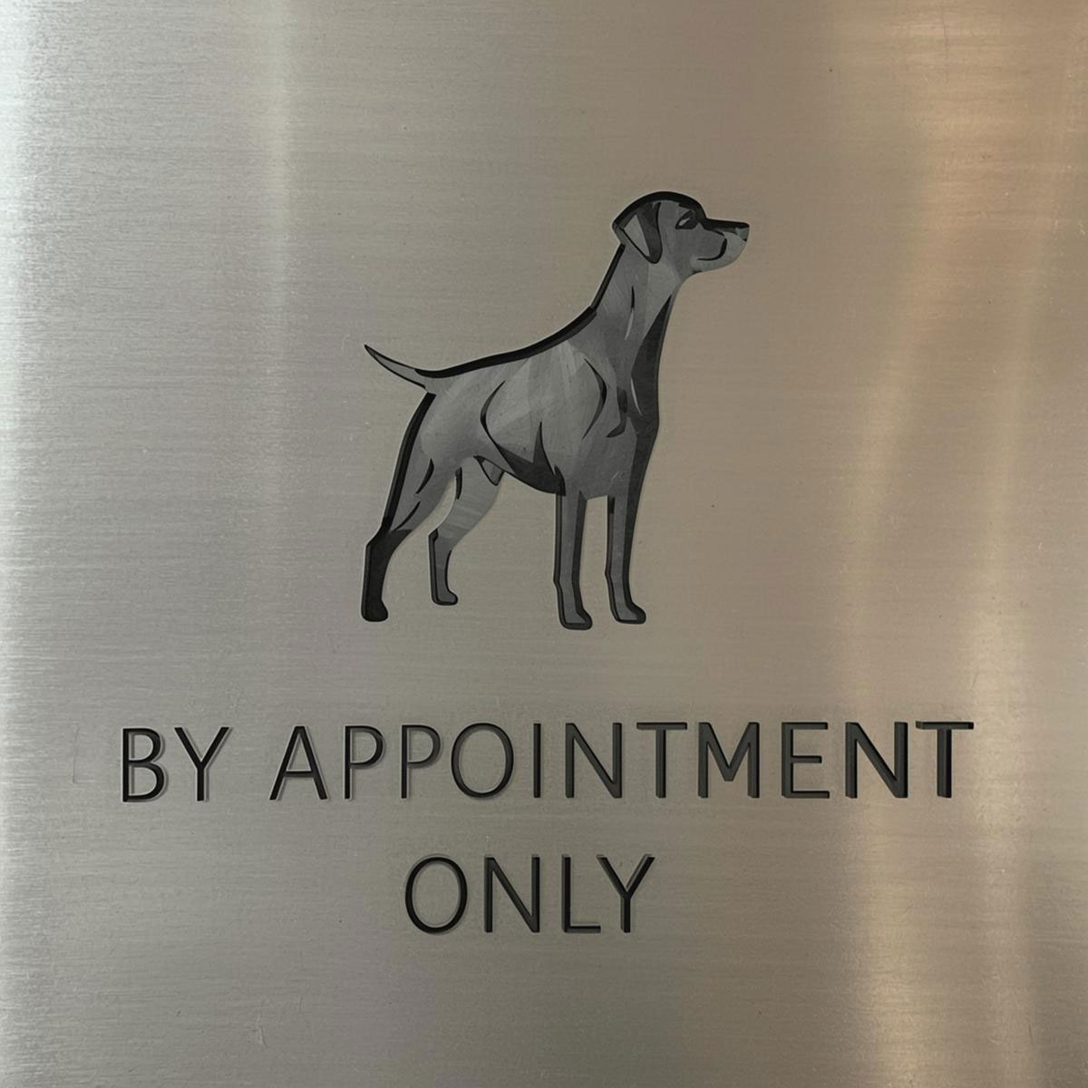 By appointment only.