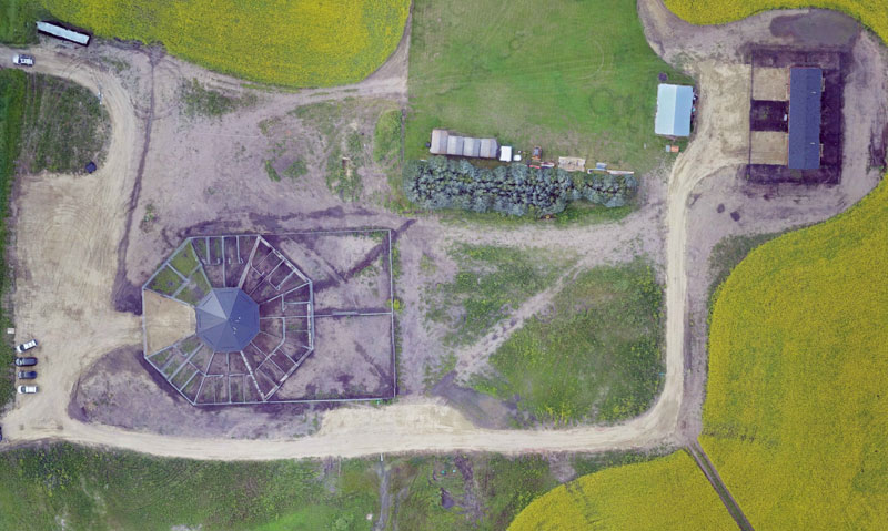 Birds eye view of our boarding facility.